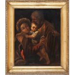 ITALIAN PAINTER, LATE 18TH CENTURY HOLY FAMILY Oil on canvas, cm. 61 x 49,5 PROVENANCE Prestigious