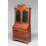 FINE TRUMEAU IN LACQUERED WOOD, PROBABLY VENETO LATE 19TH CENTURY

red base, motifs in gold in