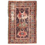 SHIRWAN LESGHI RUG, EARLY 20TH CENTURY

triple central medallion and secondary motif with meandre,