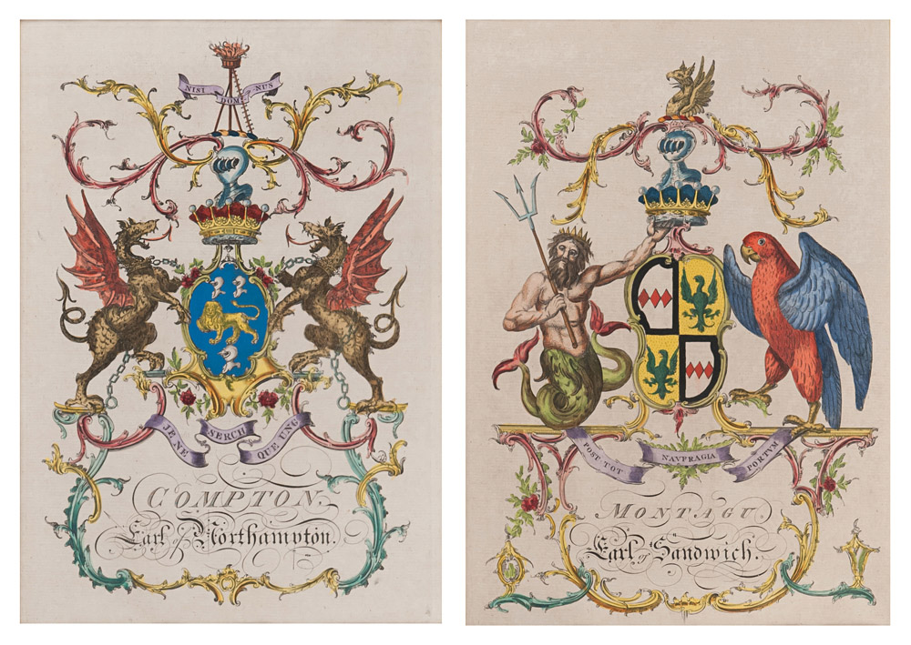 ENGLISH ENGRAVER, 18TH CENTURY



HERALDRY

28 burin prints, cm. - Image 2 of 2