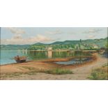 LUIGI SEGARINI

(Roma, early 20th century)



BOLSENA AND ITS LAKE

Oil on canvas, cm. 35 x 70