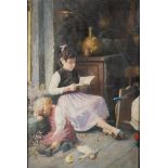 ITALIAN PAINTER, EARLY 20TH CENTURY



GIRL READING

Oil on canvas, cm. 120 x 80

Unsigned



FRAME