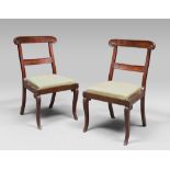 PAIR OF CHAIRS IN MAHOGANY, NORTHERN ITALY FIRST HALF 19TH CENTURY

Size cm. 88 x 54 x 50.