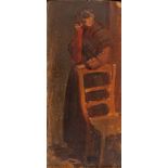 ITALIAN PAINTER, MID 19TH CENTURY



INTERIOR WITH WOMAN

Oil on cardboard, cm. 29 x 12,5