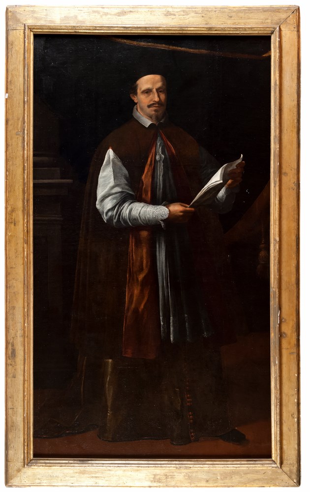 GIOVANNI MARTINELLI(Montevarchi 1600 - Florence 1659)
PORTRAIT OF A SENATOR
Oil on canvas, cm. 235
