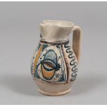 CARAFE IN MAJOLICA, PROBABLY PESARO 19TH CENTURY

cobalt, ochreand brown glazing. 

Size cm. 19 x 12