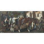 ALESSIO ISSUPOFF

(Viatka 1889 - Rome 1957)



HORSES

Oil on board, cm. 24 x 50

Signed bottom left