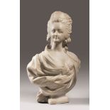 FRENCH SCULPTOR, LATE 18TH CENTURY



TORSO OF MARIE ANTOINETTE

Sculpture in white marble, cm. 66 x