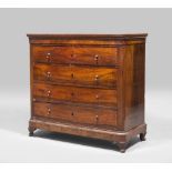 RARE DRESSER IN WALNUT, NORTHERN ITALY 19TH CENTURY

rectangular top. Four drawers on front, rounded