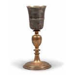 CHALICE FOR EUCHARIST IN SILVER AND METAL, KINGDOM OF NAPLES 1824/1832

cup in silver engraved