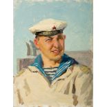 IGOR KNIAZEV

(Russia, 20th century)



SAILOR

Oil on cardboard, cm.46 x 34

Signed and dated 1955,