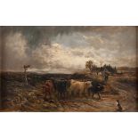 JOHN IV SMART

(Scozia 1838 - 1899)



LANDSCAPE WITH HERDS BEFORE THE STORM 

Oil on board, cm.