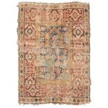 REMAINS OF CAUCASIC KAZAK RUG, 19TH CENTURY

for prayer, with motifs of trees, leaves and crosses,