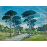 JOHN CAMERON

(20th century)



AVENUE WITH TREES

Oil on cardboard, cm. 22 x 30

Unsigned

Signed