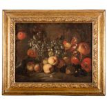 ABRAHAM BRUEGHEL, workshop of

(Anversa 1631 - Napoli 1697)



STILL LIFE WITH GRAPES, APPLES,