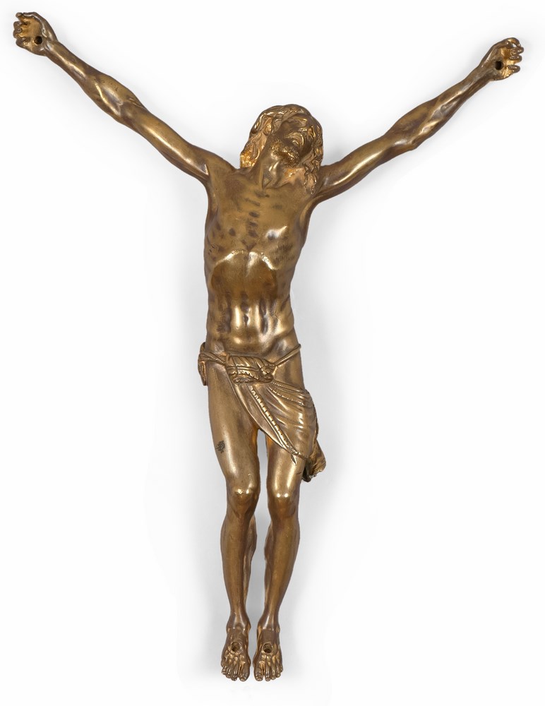 FIGURE OF CHRIST IN ORMOLU, NORTHERN ITALY 18TH CENTURY

Size cm. 35 x 26.