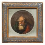 UNKNOWN PAINTER, LATE 18TH CENTURY



HEAD OF WISE MAN

Oil on board, diameter cm. 9. 

Framed.
