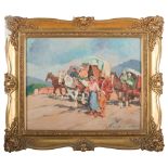 CARLO DOMENICI

(Livorno 1898 - 1981)



BACK FROM THE FIELDS

Oil on canvas, cm. 40 x 50

Signed