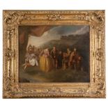 FRENCH PAINTER, 18TH CENTURY



COUNTRY FAIR

Oil on canvas, cm. 46 x 56



PROVENANCE

Rome family