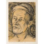 RUSSIAN PAINTER, 20TH CENTURY

MALE FACE
Indian ink on yellow paper, cm. 42 x 29
Signature 'W.