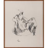 ENNIO CALABRIA
(Tripoli 1937)

Maternity
Charcoal on paper, cm. 33 x 28
Signature lower middle
Label