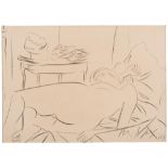 PERICLE FAZZINI 
(Grottamare 1913 - Roma 1987)

Nude in interior, 1969
Pencil on paper, cm. 29 x