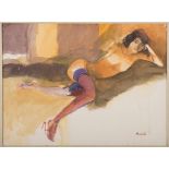 MARCELLO AVENALI 
(Roma 1912 - 1981)

Sacha, 1980
Watercolour on paper, cm. 47 x 62
Signature in