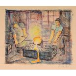 RUSSIAN PAINTER, 20TH CENTURY

MOLTEN METAL
Lithograph, ex. 30/300
Size of paper, cm. 45 x 63