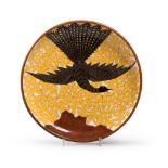 PLATE IN CERAMIC, LA FENICE, ALBISSOLA 1950s
polychrome glazing, design of phoenix in well.