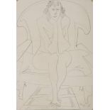 EUROPEAN ARTIST 20TH CENTURY

Female nude
Pencil on paper, cm. 49 x 35
Signature lower right
