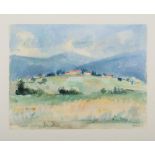 ITALIAN PAINTER OF THE 20TH CENTURY

Landscape
Watercolour on posterboard, cm. 37 x 50
Signed '