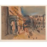 GÜNTHER RECHN
(Lodz, Polonia 1944)

Roman forum
Watercolour on paper, cm. 70 x 35
Signature, lower