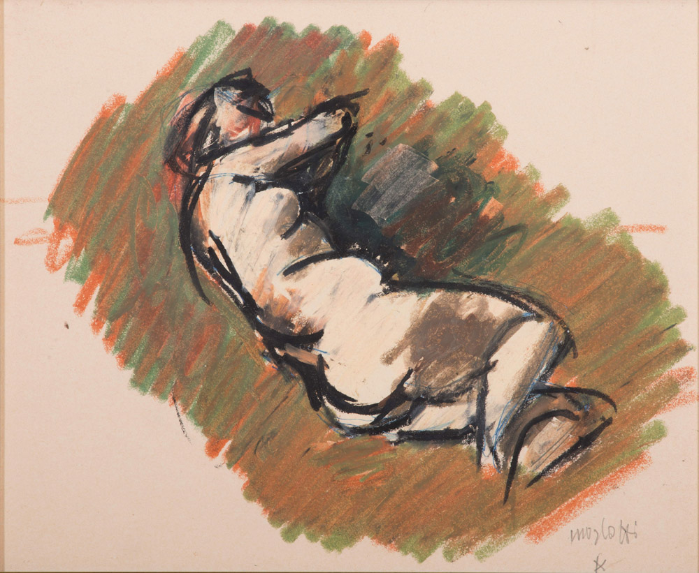 Ennio MORLOTTI

(Lecco 1910 - Milan 1992)

Reclining Nude

Pastels on paper, cm. 31 x 37