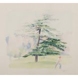 ANTONINO LA BARBERA 
(Mazara del Vallo 1945)

Landscape with tree and figure, 1982
Watercolour on