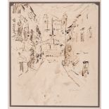 ORFEO TAMBURI 
(Jesi 1906 - Parigi 1994)

Houses
Indian ink on paper, cm. 24,5 x 24
Signature