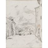 OTTONE ROSAI (Florence 1895 - Ivrea 1957)
Country road, 1932
Pencil on paper, cm. 28 x 21
