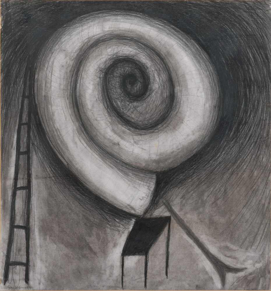 PAINTER LATE 20TH CENTURY

Untitled, 1991
Pencil, charcoal and white lead on paper applied to