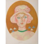 FRANCO GENTILINI
(Faenza 1909 - Roma 1981)

Lady
Colour lithograph, ex. 105/125
Size of paper, cm.