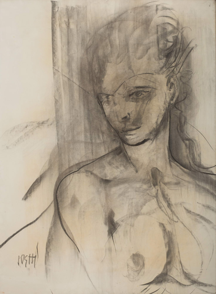 ALBERTO SUGHI

(Cesena 1928 - Bologna 2012)

Female Nude

Charcoal on paper, cm. 93 x 70