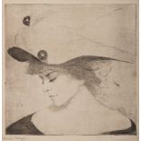 RAOUL Dal Molin Ferenzona

(Florence 1879 - Milan 1946)

Demi Vierge, 1908

Drypoint, cm. 17 x 17