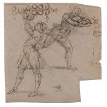 PAINTER FROM SIENA, 16TH CENTURY



STUDY OF FIGURES PLAYING RUZZOLA, SKETCHES FOR MEDALLIONS ON