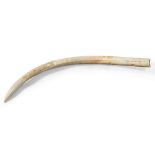 LARGE ELEPHANT TUSK, AFRICA 20TH CENTURY
in ivory.
Length cm. 180, weight kg. 18,00.
Certified