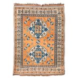 RARE KARS RUG, FIRST HALF 20TH CENTURY
double medallion and secondary motifs with rosettes, in