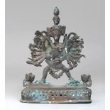 BRONZE SCULPTURE, TIBET 20TH CENTURY
depicting Yamantaka.
h. cm. 25 x 20.