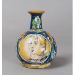 BOTTLE IN MAJOLICA, VENEZIA CIRCLE OF DOMENICO VENEZIANO EARLY 17TH CENTURY

polychrome glazing.