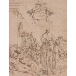 ROMAN ENGRAVER, 17TH CENTURY



CELEBRATION FOR INNOCENZO X PAMPHILJ

Bulino engraving. Cm. 33 x