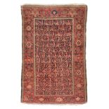 RARE ANTIQUE MALAYER RUG, LATE 19TH CENTURY
design with herati and secondary motifs as small