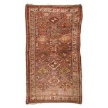 ANTIQUE KAZAK MOGAN RUG, LATE 19TH CENTURY
concentric pattern, secondary motifs with small