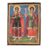 RUSSIAN SCHOOL, EARLY 20TH CENTURY



SAINT SPIRIDONE AND SAINT PROKOPIO

Tempera on panel, cm. 22 x