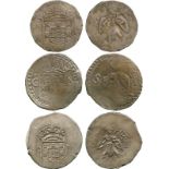 COINS, 錢幣, INDIA – PORTUGUESEm, 印度 - 葡屬, Goa, João IV: Silver 2-Tangas (3), 16xx, xx52, and date